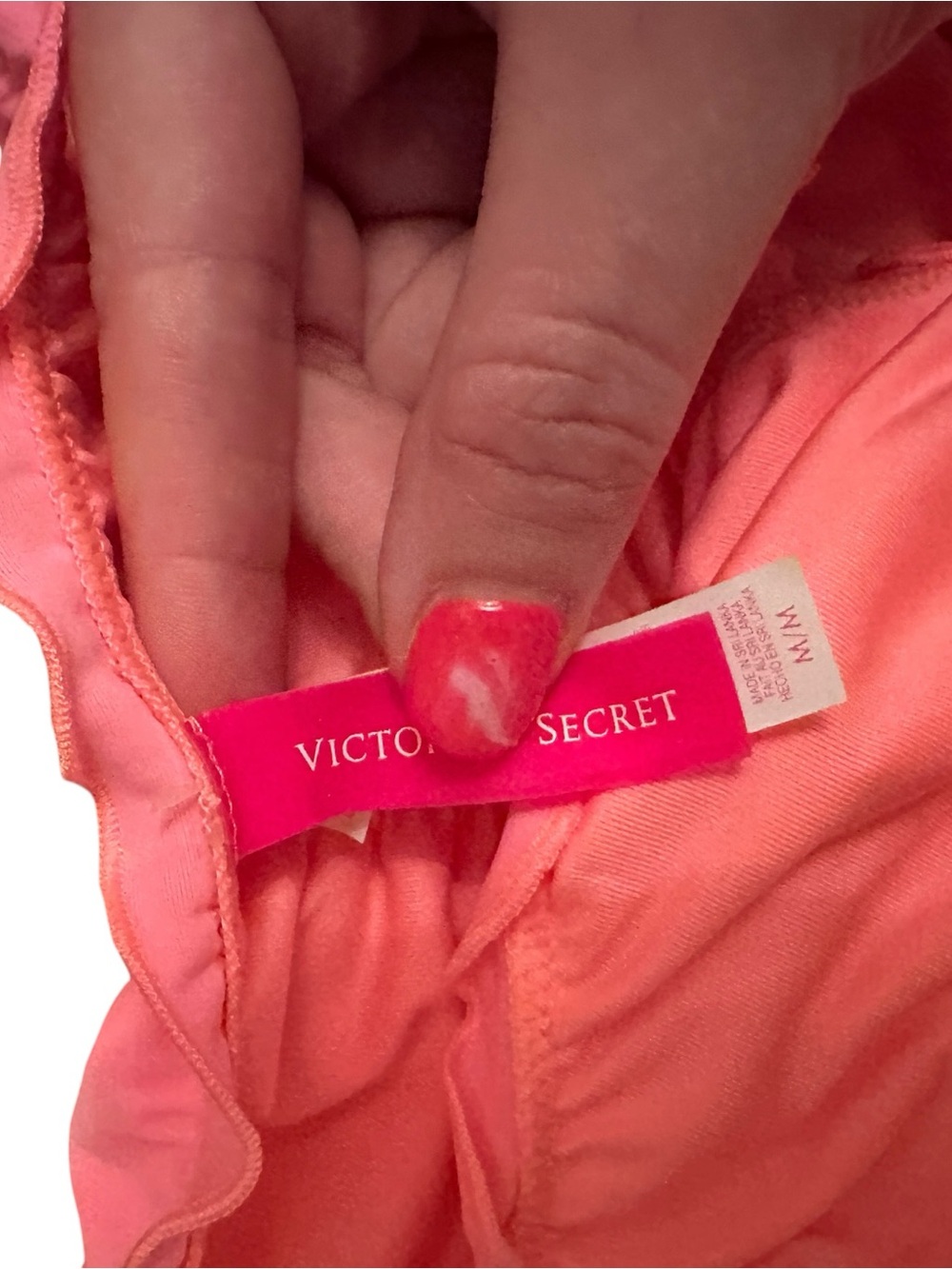 Victoria’s Secret Ruffled Ruched Bikini Bottoms Size M - Picture 3 of 3